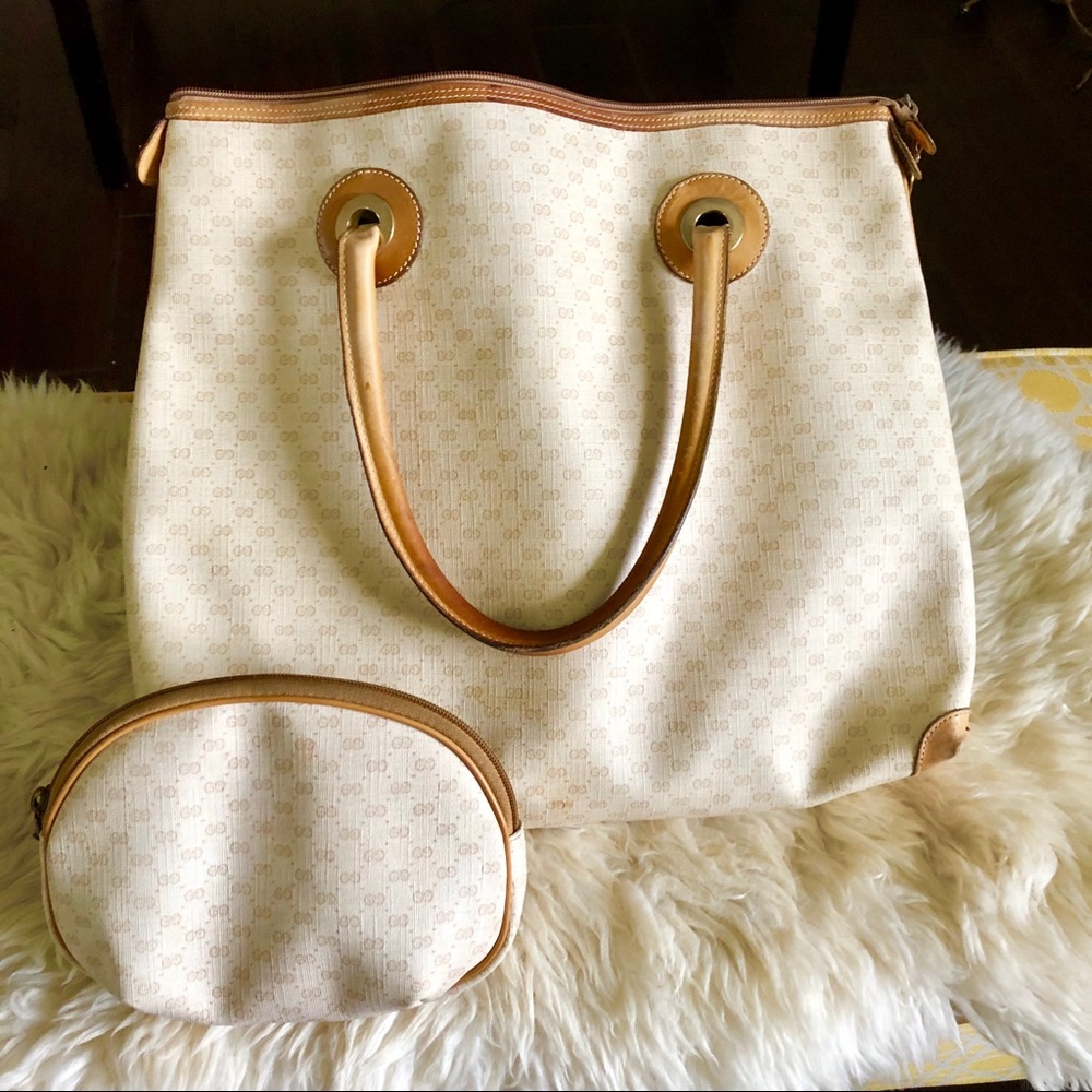 Authentic vintage Gucci handbag with mini
